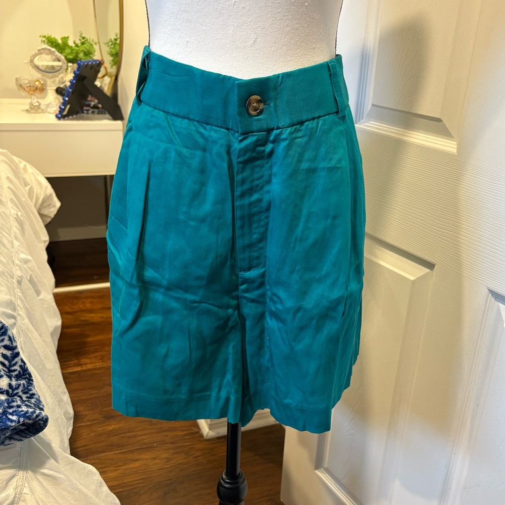 Torrid Teal Linen Blend High Rise Shorts Plus Size 20